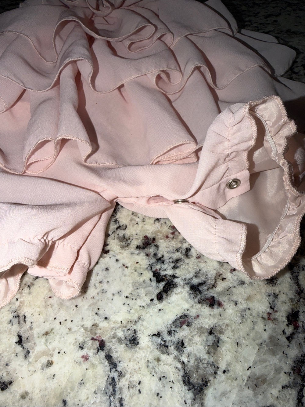 Edgehill Collection Light Pink Ruffle Romper - Picture 3 of 4